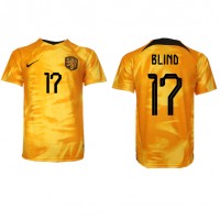 Fotbalové Dres Holandsko Daley Blind #17 Domácí MS 2022 Krátký Rukáv
